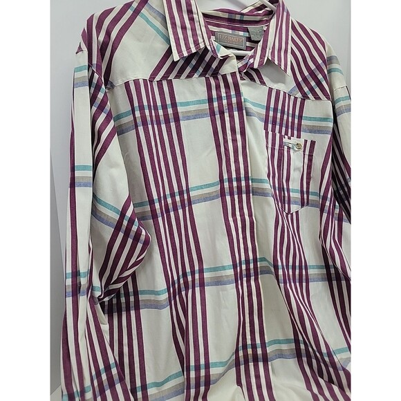 Vtg Liz Baker Women's Plus Size 22W Button-Up Blouse Rodeo Western Shirt - Picture 3 of 12